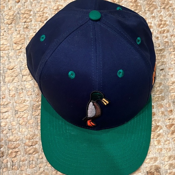 24.7 Navy and Green Duck Embroidered Cap - Picture 6 of 8